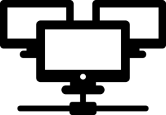 Multiple Computers Connected Laser Cut Svg File, Free Vectors File